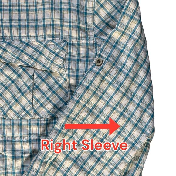 Wrangler Shirt Mens Large Plaid Long Sleeve Casual Button Up Vented Breathable - Picture 16 of 16